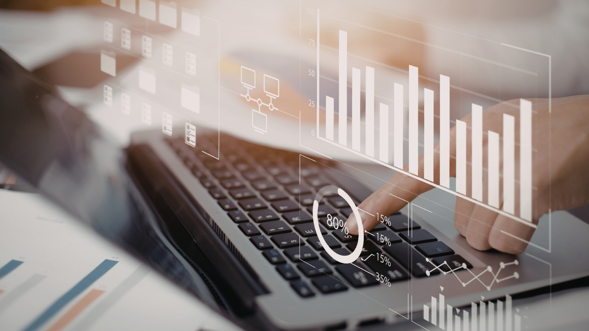 Blue Modern infographic And Chart Presentation 4