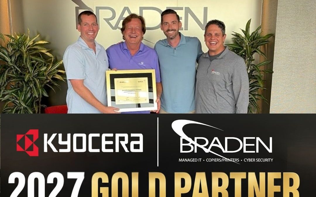 Braden Business Systems Earns 2027 Kyocera Gold Partner Recognition